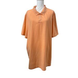 Sonoma Mens 3XB Orange Polo Golf Shirt Short Sleeve Classic Fit